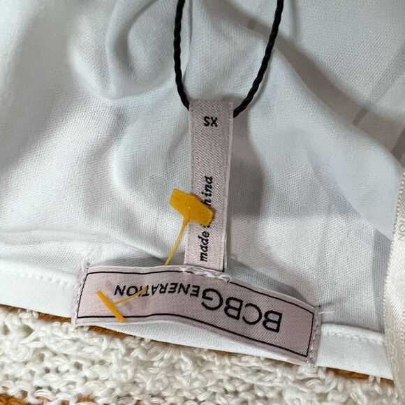 Revolve BCBGENERATION Sweater Halter Dress in‎ Ivory & Caramel Spice XS Women’s - Picture 4 of 11